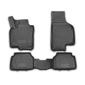 Volkswagen Tiguan Floor Mats - Omac - Rubber TPE - Black - 2007